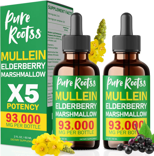 ⏰ BUY 1 GET 2 -Mullein Chlorophyll Drops for Lungs - 🔥Limited Time Discount