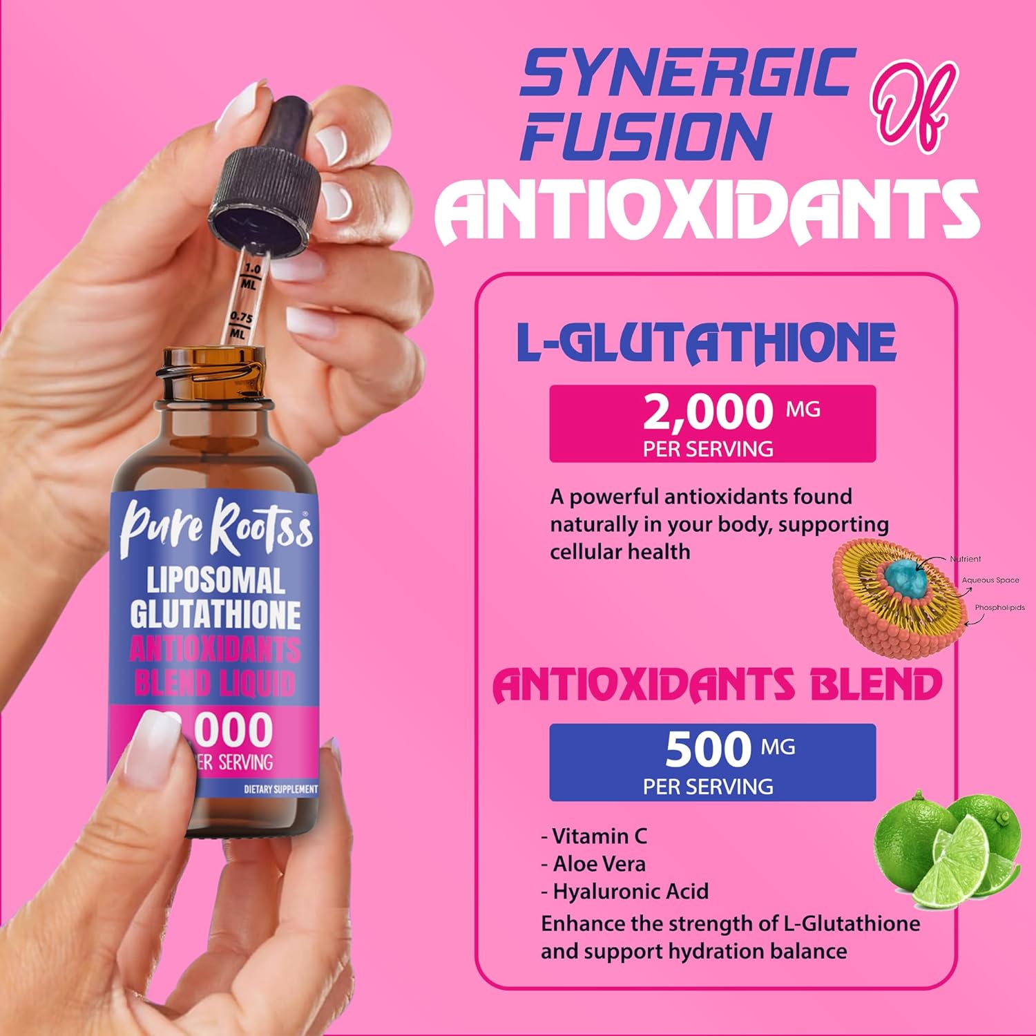 Liposomal Glutathione Liquid- Pack 2 PureRootss Liposomal Glutathione Liquid- Pack 2 PureRootss