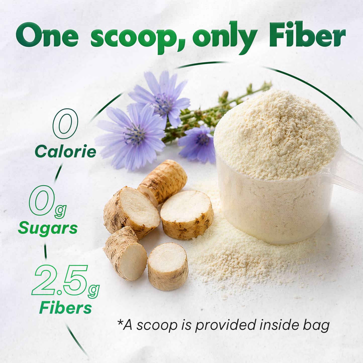 Inulin Powder Fiber Supplement (1lb)